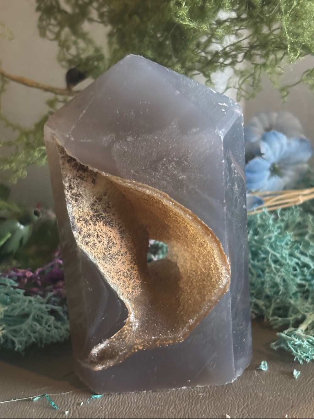 Druzy Agate tower